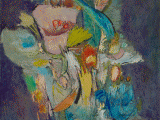 Gogi Chagelishvili - Flowers;<br />
Canvas oil, 80 X 100 cm;<br />
9000 GEL